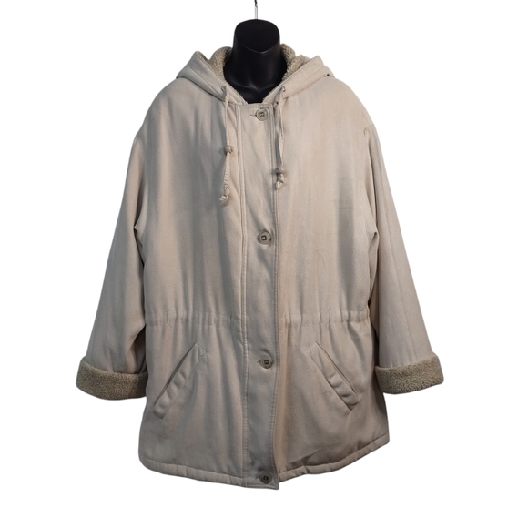 forecaster of boston Jackets & Blazers - Forecaster of Boston Coat Women's Beige Tan Quilted Coat Size L